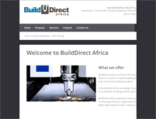Tablet Screenshot of builddirectafrica.com